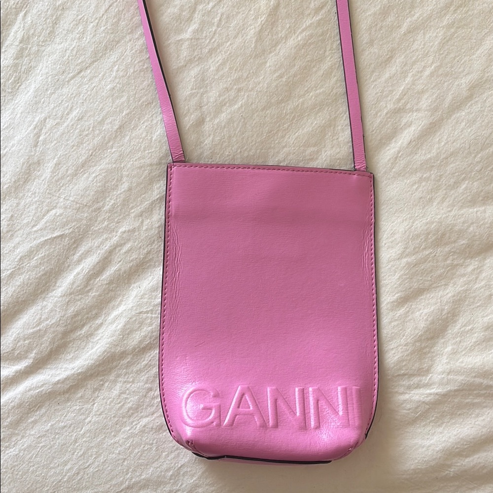 Ganni Pink Crossbody Bag
